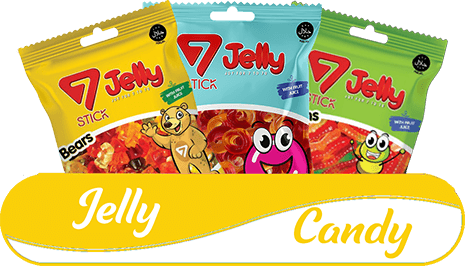 7 Stick Jelly Candy Button